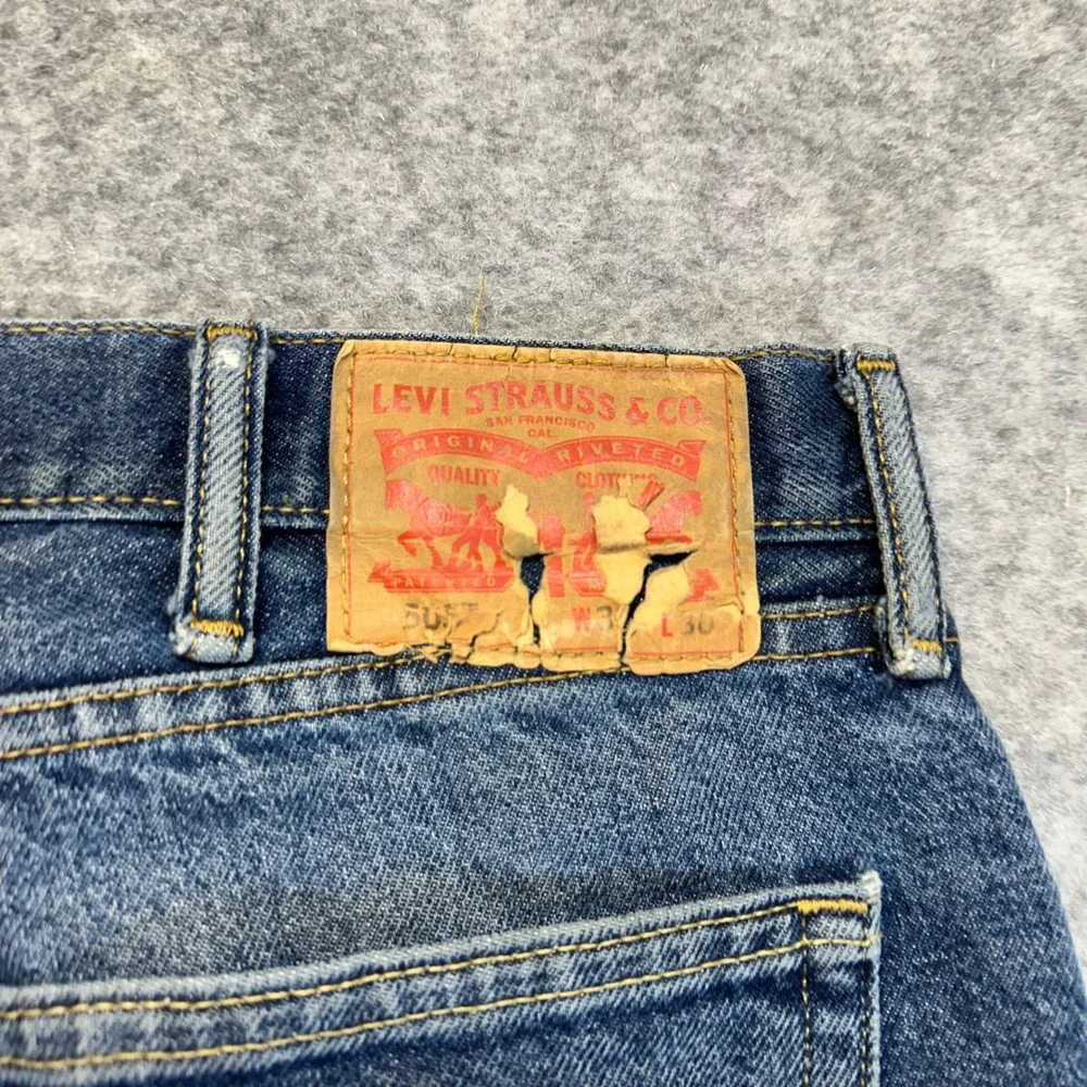 Lot of 5 Levi's 505 Straight Jeans Men's 38x30 Blue Denim Work Pants Bundle